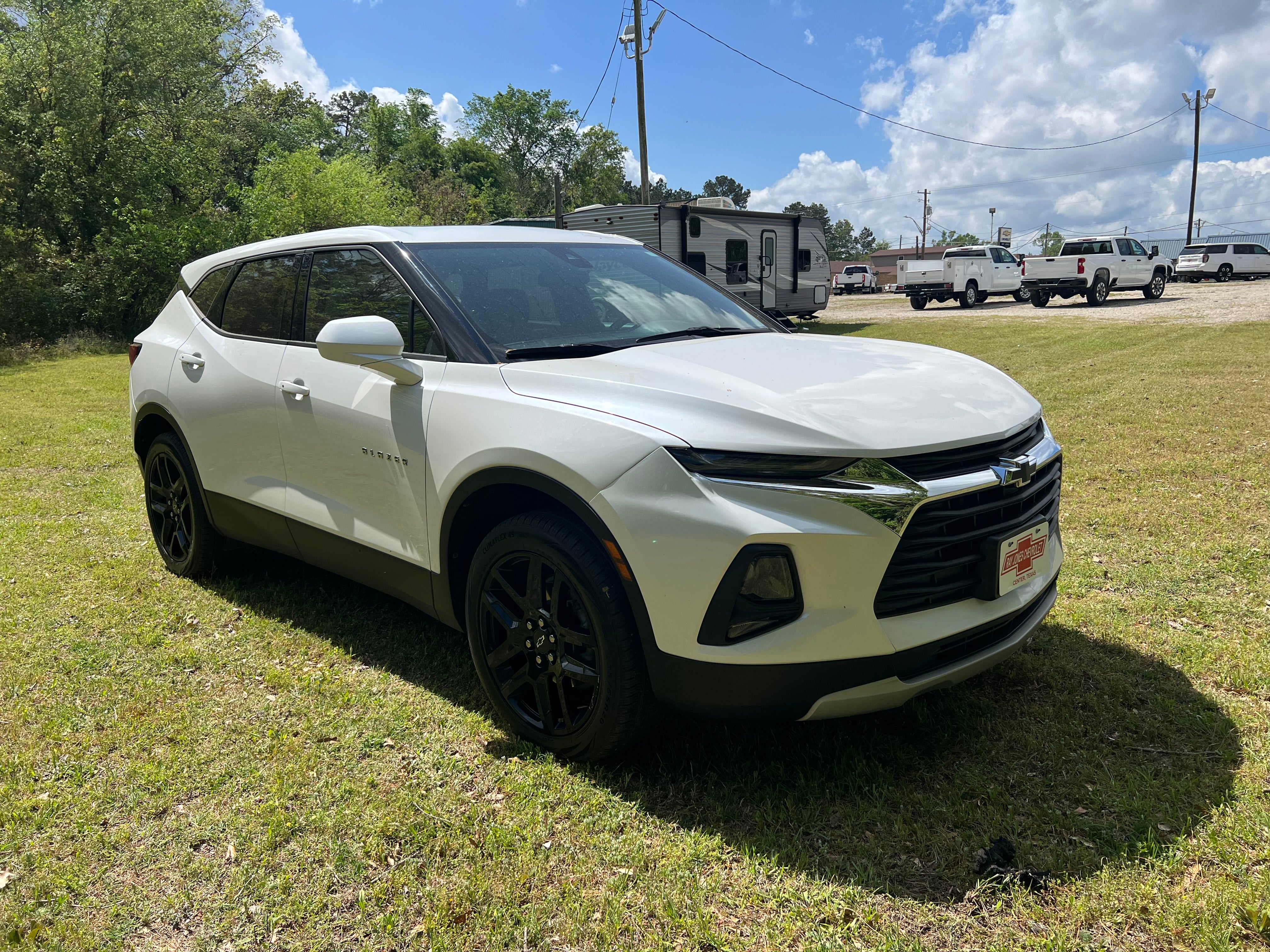 Used 2022 Chevrolet Blazer 2LT with VIN 3GNKBCR41NS129611 for sale in Center, TX